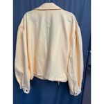 RyeGrass Cropped Jacket Women's 3X Yellow Side Tie Puff Sleeve Open Front B62 Photo 8