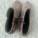 Sam Edelman  Putnam Saddle Aztec Gray Ankle Suede Stacked Booties Boots Photo 4