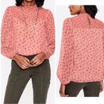 EUC BODEN Women’s Blouse Lined Floral Smocked Bib Size 6 Pink Photo 5