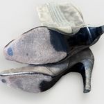 Salvatore Ferragamo  Gray Suede Knee‎ High Boots EU 38 US 8 Pull On Heels Photo 2