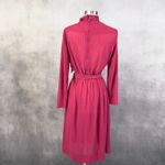 Henry Lee Womens Dress Vintage Pink Secretary Bow 80s Modest Size Medium USA Photo 3