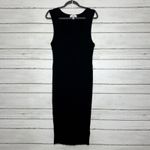 Magaschoni  Black Ribbed Sleeveless Sweater Dress Size XL Photo 1