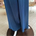 ASTR  The Label Jumpsuit Blue Pleated Cutout Wide Leg Cropped M Cocktail Party Photo 10