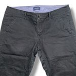 American Eagle Womens Chinos Khaki Pants Straight Leg Stretch Black Size 14 Photo 1