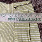 Eileen Fisher  Yellow Striped T Shirt Short Sleeve Tee 100% Organic Cotton Top XS Photo 4