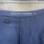 Ralph Lauren Silk Linen Trousers NWT Size 8 Navy Wide Leg Comfortable Chic Flowy Photo 3