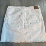 American Eagle  White High Rise Stretch Denim Mini Skirt size 6/28 Photo 6