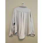 Treasure & Bond Pink Tinted Cream Button Front Shacket Women's XL Photo 7