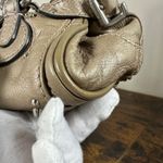 Chloé Authentic Chloe Paddington Mini Bag Beige Metallic Leather Vintage Photo 9