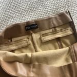 ZARA  Brown Leather Pants Faux High-Waisted Photo 3