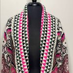 Alya  Chic Patterned Cardigan Sweater Size S/M Photo 1