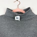 Gap NWT Vintage  Houndstooth Turtleneck Long‎ Sleeve Cotton Top Shirt Size Large Photo 7