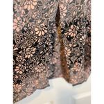 Karma Highway Boho Floral Print Camisole One Size Cropped Pink/Black Slit Back Pink Photo 8