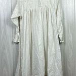 Mate the Label Laude The Label Womens Dress Small Victorian Cotton Gauze Smocked Ivory Smock Photo 0