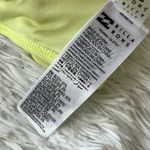 Billabong  Knotted textured Bandeau Bikini Top in Yellow/Neon green size XL Photo 8