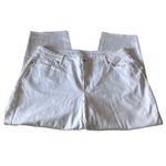 Old Navy  Womens White High-Rise Distressed Curvy OG Loose 20 Photo 1