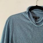 Eileen Fisher Blue Turtleneck Sweater Oversized Wool Blend Women's size Small Photo 2