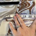 Princess Polly Retro Print Cap Sleeve Tie Front Crop Top Size 10 Photo 4