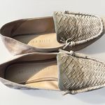 Veronica Beard  Women's‎ Tan Leather Round-Toe Woven Anica Loafers SZ 5 Photo 12