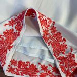 Gianni Bini NWT  Pool Party Maxine Peplum Romper Blue Embroidered - Sz S 💛🎀 Photo 11