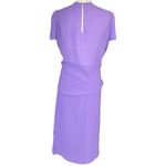 Michael Maielllo for Pat Richards Vintage 80's Cocktail Set Mock Wrap Size Large Purple Photo 2