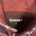 Hooey Veracruz Maroon with Aztec Pocket Hoodie Women's Size M Medium Western Red Photo 8