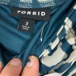 Torrid NWT Blue Zebra Stretch Mesh Cropped Shirred Cami Square Neck Top size 3x Photo 5