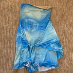 White Fox Boutique Blue Strapless Dress Photo 0