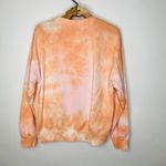 Cotton Tie Dye Orange Crewneck Sweatshirt Sz Small ? Photo 4
