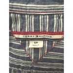 Tommy Hilfiger womens shirt dress S blue white long sleeves rope belt Photo 8