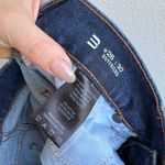 Mott And Bow Boyfriend Jeans Size 26x30 Solid Wash High Rise Comfort Stretch Blue Photo 4