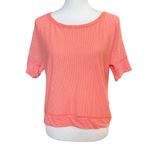 prAna Women’s Size S Orange Top Vana Tee Striped Short Sleeve Outdoor Gorpcore Photo 1