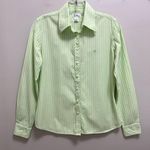 Lilly Pulitzer Vintage Striped Tailored Shirt Long Sleeve Button Down Green 4 Photo 1
