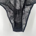 Victoria's Secret  Bodysuit Size Small Lace Lingerie Black Plunge Sexy Strappy Photo 10