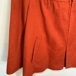 Lafayette 148 New York 100% Cashmere Jacket Loro Piana Burnt Orange Sz 6 Flaw Photo 3