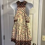 Free People  Sleeveless Collared Boho Flowy Key Hole Tank V-Neck Tunic- Medium Photo 8