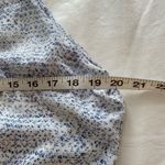 Anthropologie Violet + Claire Light Blue Print Sleeveless Blouse L Photo 2