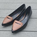 Luxury Rebel Romi Patent Pointed Toe Loafer Flats Size 40 Photo 0
