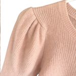 EUC Minnie Rose 100% Cashmere Puff Shoulder Sweater Baby Pink Size Small Photo 2