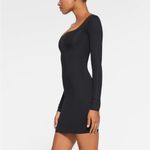 SKIMS  Body Long Sleeve Slip Dress in Black Photo 1