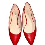 Nine West  Bold Red leather pointy toe flats. Ntn Photo 3
