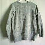 League Women's WI Badgers Gray Side Slit Crew Neck Pullover Sweatshirt M Size M Photo 1