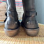 UGG  Rosen Black Shearling Lined Tall Leather Winter Boots Women’s 6 Photo 8