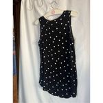 Maurice's Black With White Polkadots Tank Top Woman’s Size Small Photo 4