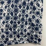 St. Tropez Womens Linen Tunic Tank Dress Sz 6 Blue White Geometric Sleeveless Photo 6