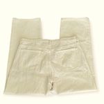 Banana Republic  Mid Rise Loose Fit High Rise Stovepipe Ivory Jeans Size 33 NEW Photo 6