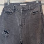 PacSun Trendy high rise straight Black Distressed jeans size 25. Photo 3