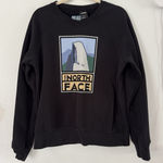 The North Face Women’s Crewneck Sweatshirt Black Mountain Graphic Size Medium Photo 0