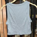 Kookai  cropped tank top super amanda ribbed high neck slate blue Photo 2