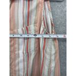 Lounge Beach Lunch  Button Down Shirt Sleeveless Striped Size Small Tie Front Photo 5